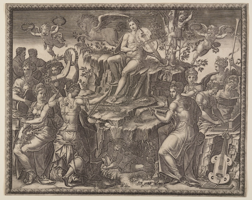 Apollo and the Muses on Mount Parnassus