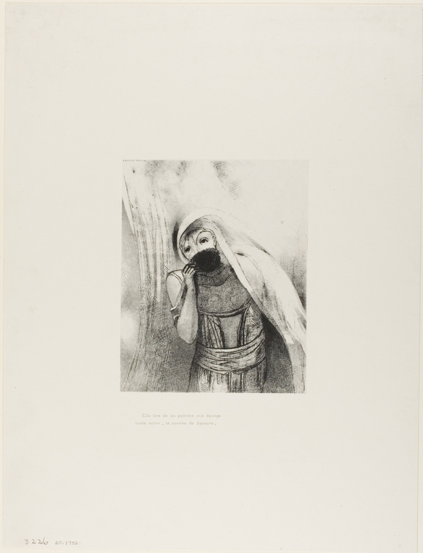 She Draws From Her Bosom a Sponge, Perfectly Black, and Covers it With Kisses, plate 8 of 24