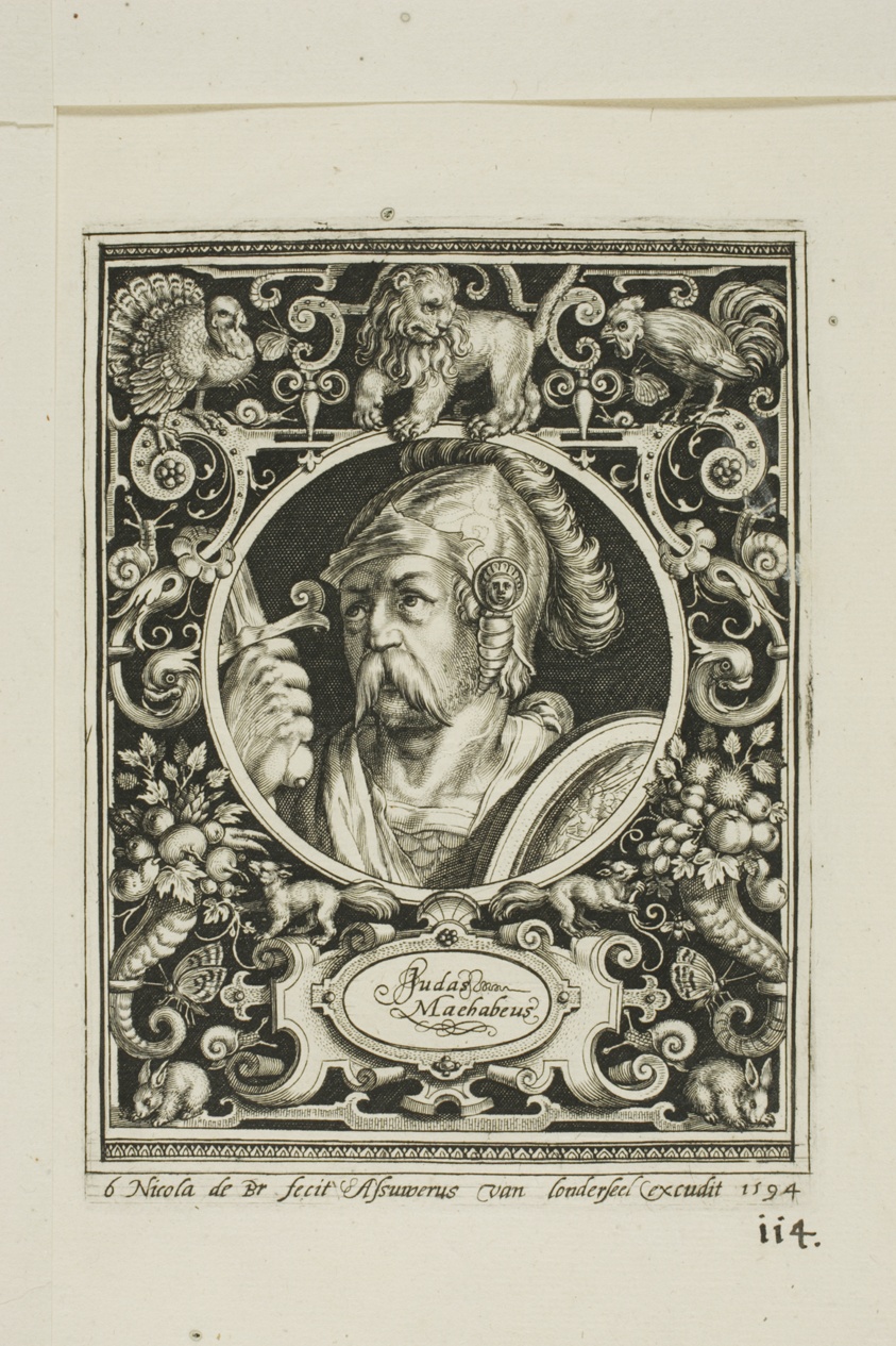 Judas Macabee, plate six from The Nine Worthies