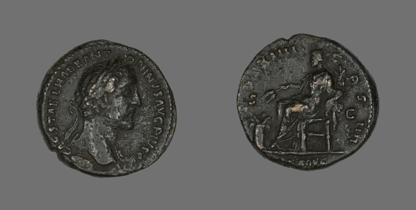 Coin Portraying Emperor Antoninus Pius