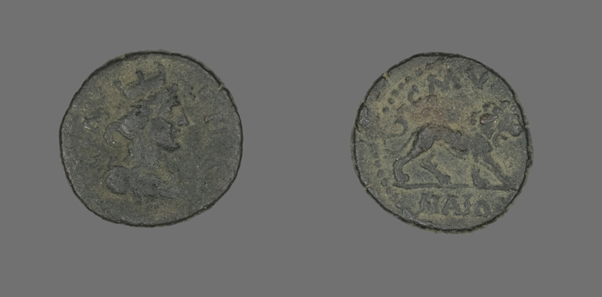 Coin Depicting the Goddess Tyche