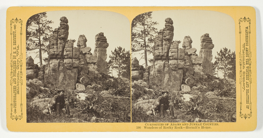 Wonders of Rocky Rock - Hermit's Home, No. 190 from the series "Curiosities of Adams and Juneau Counties"