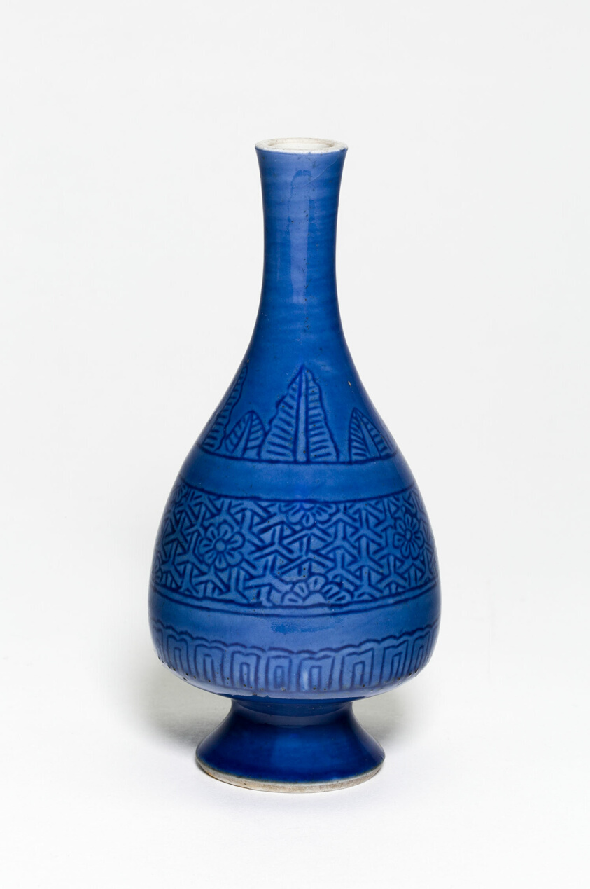 Pear-Shaped Vase with Plum Flowers