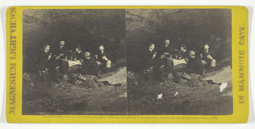 Dining in "Great Relief", No. 28 from the series "Mammoth Cave Views"