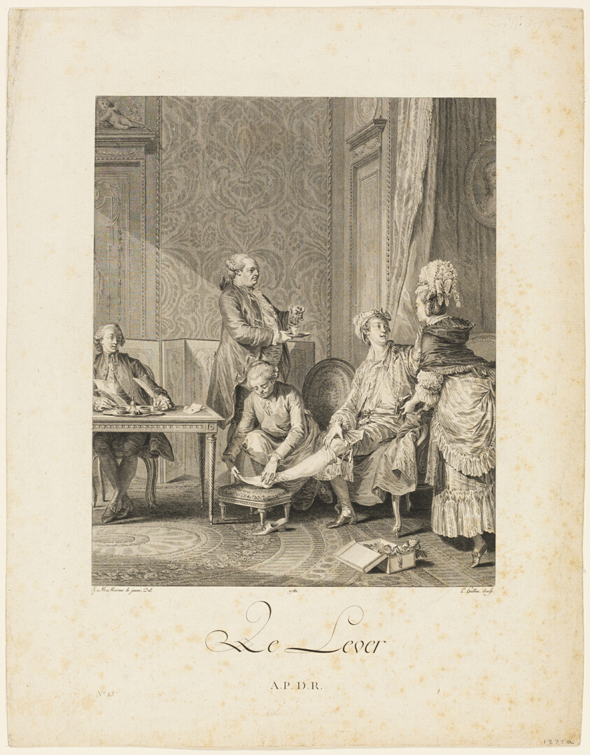 Le Lever (The Levee from, Troisieme suite d'estampes pour servir s l'histoire des modes et du costume...)