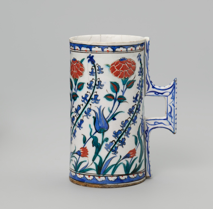 Tankard (Hanap) with Tulips, Hyacinths, Roses, and Carnations