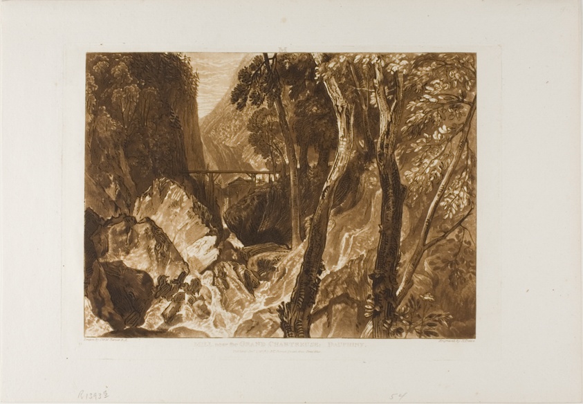 Mill near the Grand Chartreuse, plate 54 from Liber Studiorum