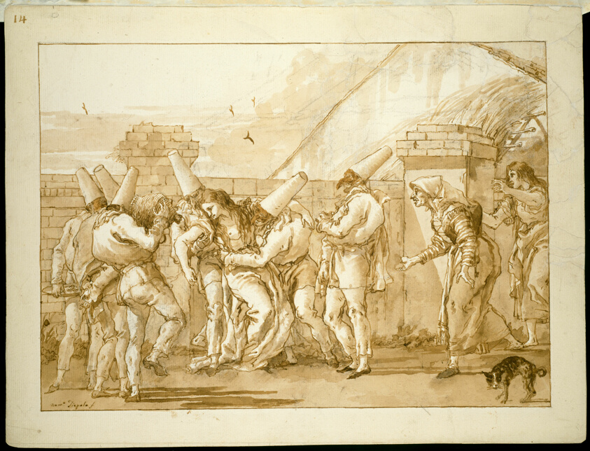Punchinello's Mistress Faints, from the series Divertimento per li regazzi (Entertainment for Children)