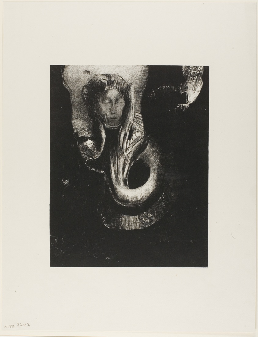 Oannes: "I, the first consciousness in Chaos, rose from the abyss to harden matter, to determine forms," plate 14 from The Temptation of Saint Anthony (3rd series)