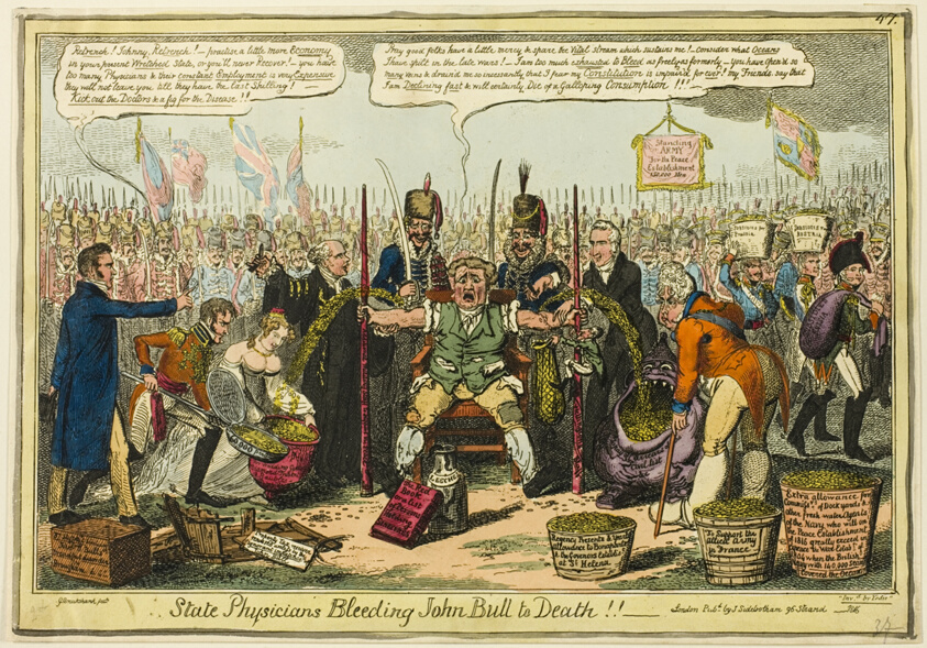 State Physicians Bleeding John Bull to Death!!