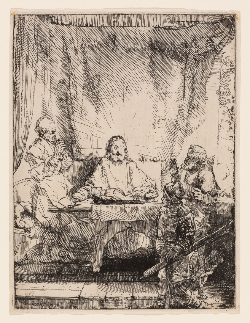 Christ at Emmaus: The Larger Plate