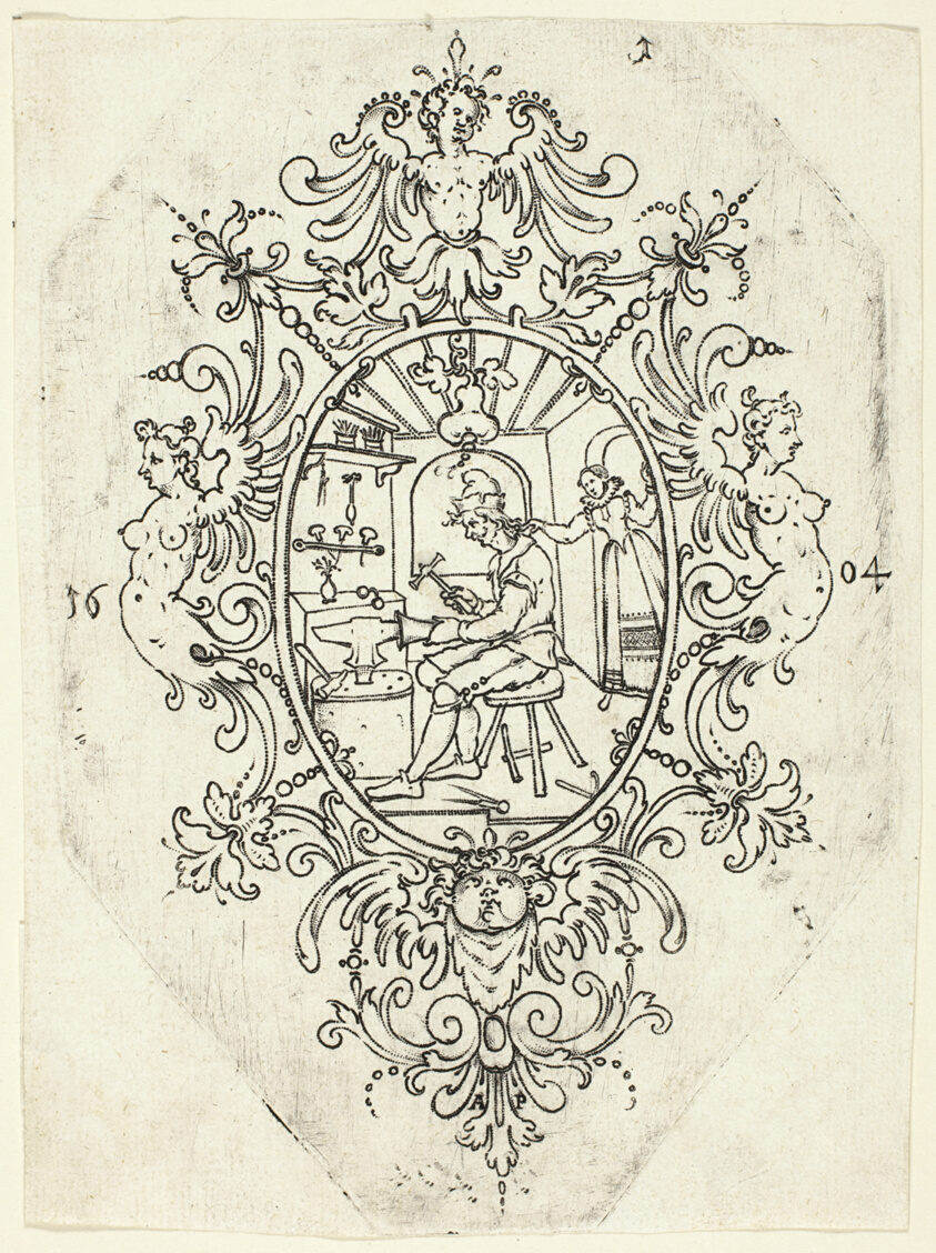 Plate 1, from twenty ornamental designs for goblets and beakers
