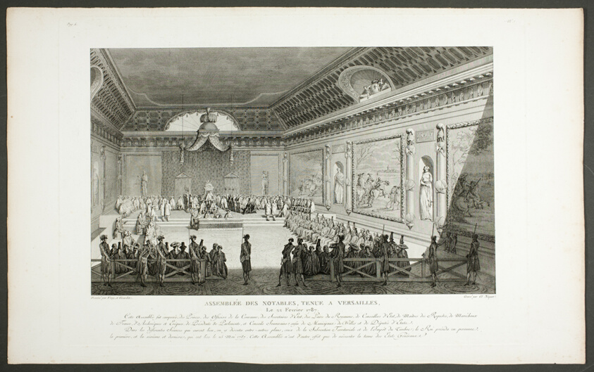 Assembly of Notable People, Held at Versailles, from the series Tableaux historiques de la Révolution française