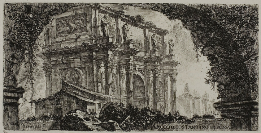 Arch of Constantine in Rome, plate 9 from Some Views of Triumphal Arches and other monuments