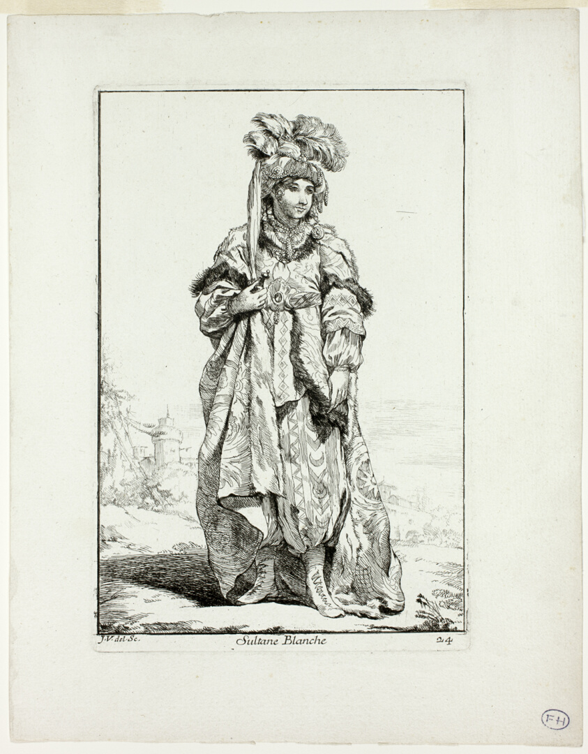 Sultane Blanche, plate 24 from Caravanne du Sultan à la Mecque