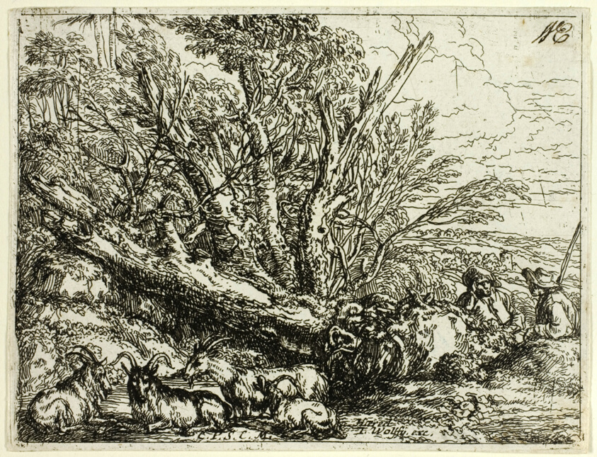 Italian Landscape with Ruins
