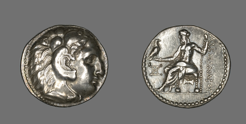 Tetradrachm (Coin) Depicting the Hero Herakles with the Features of Alexander the Great