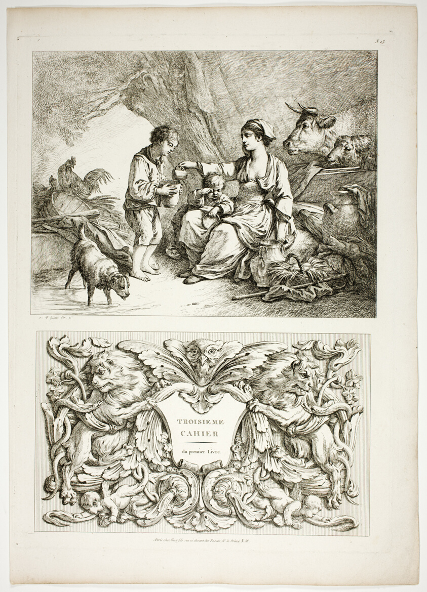 Plate Thirteen of 38 from Oeuvres de J. B. Huet