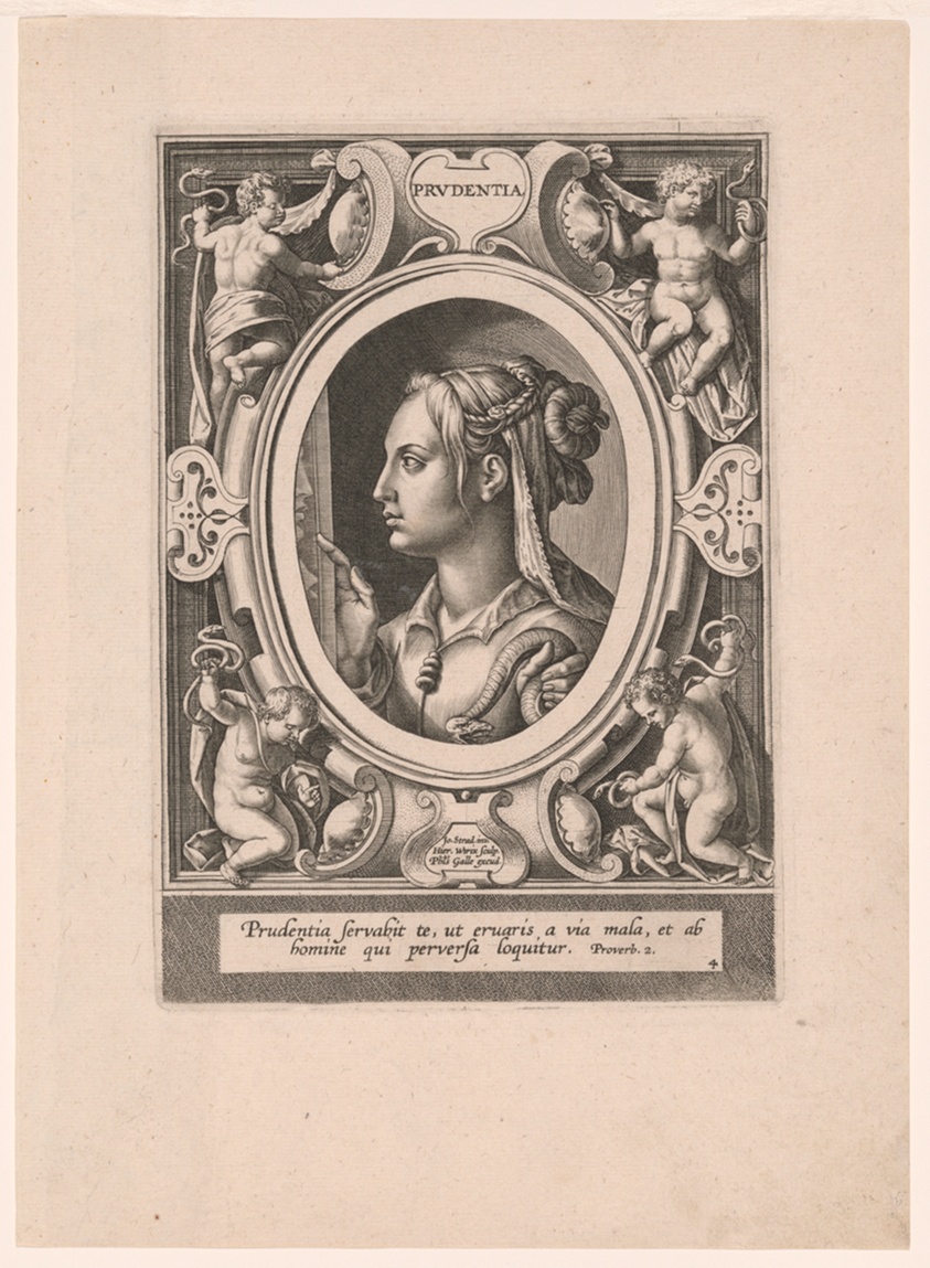 Prudentia, plate 4 from The Seven Virtues