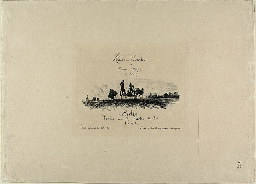 Title page, from Radierversuche
