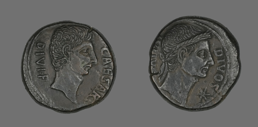 Coin Portraying Julius Caesar