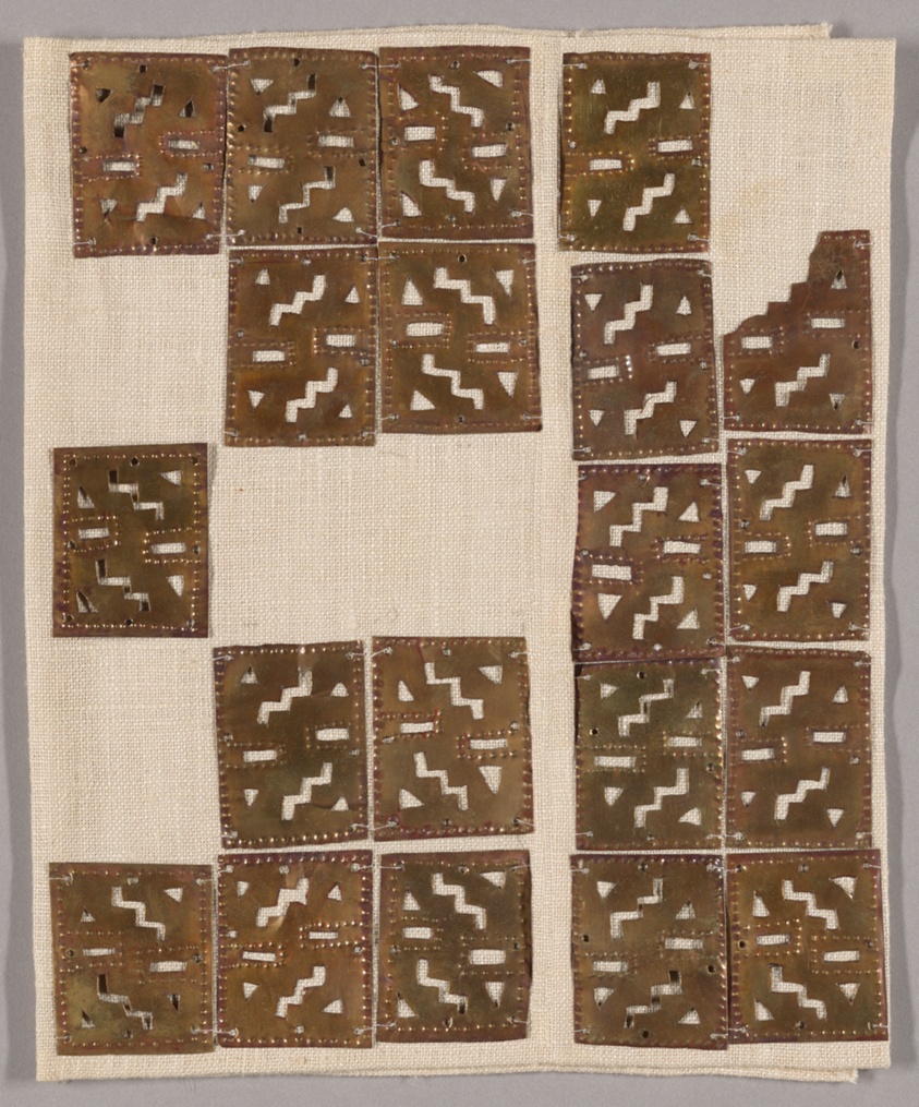 Rectangular Costume Ornaments with Geometric Motifs