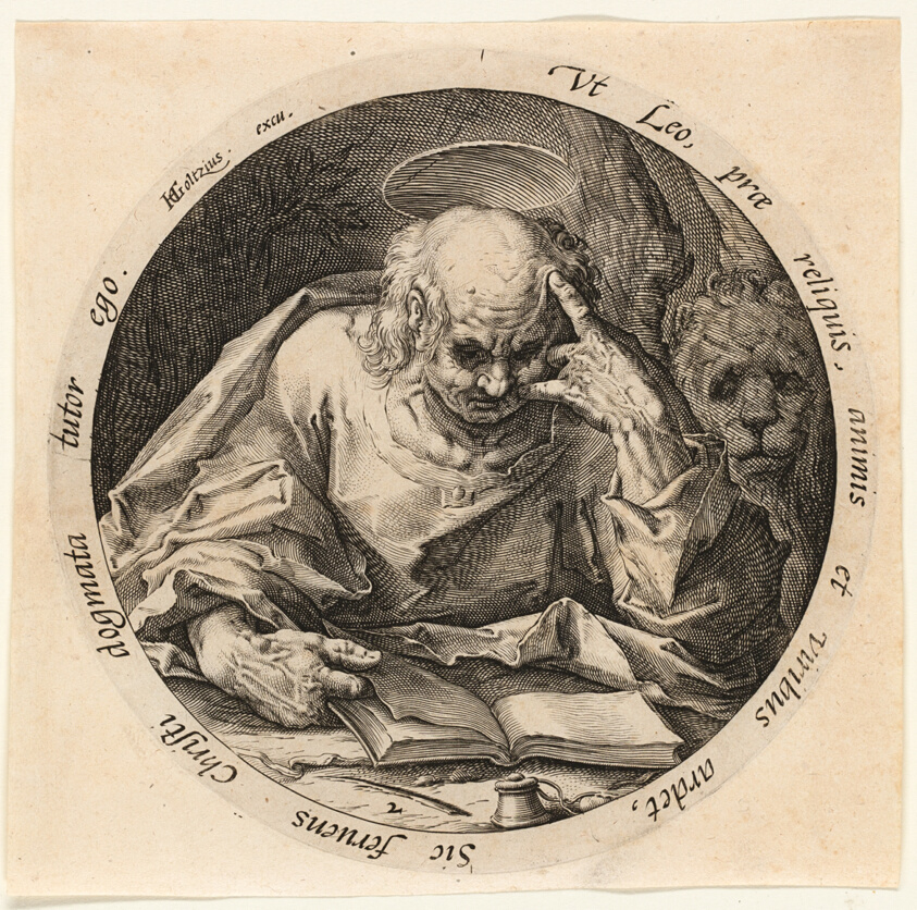 Saint Mark, plate two from The Four Evangelists