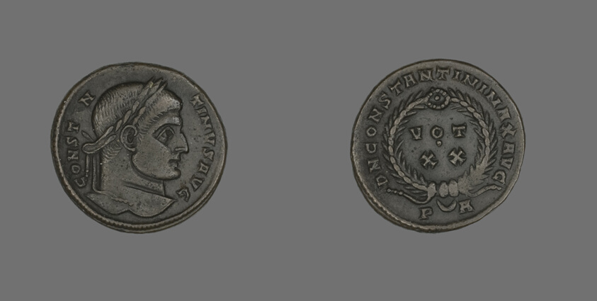 Coin Portraying Emperor Constantine I