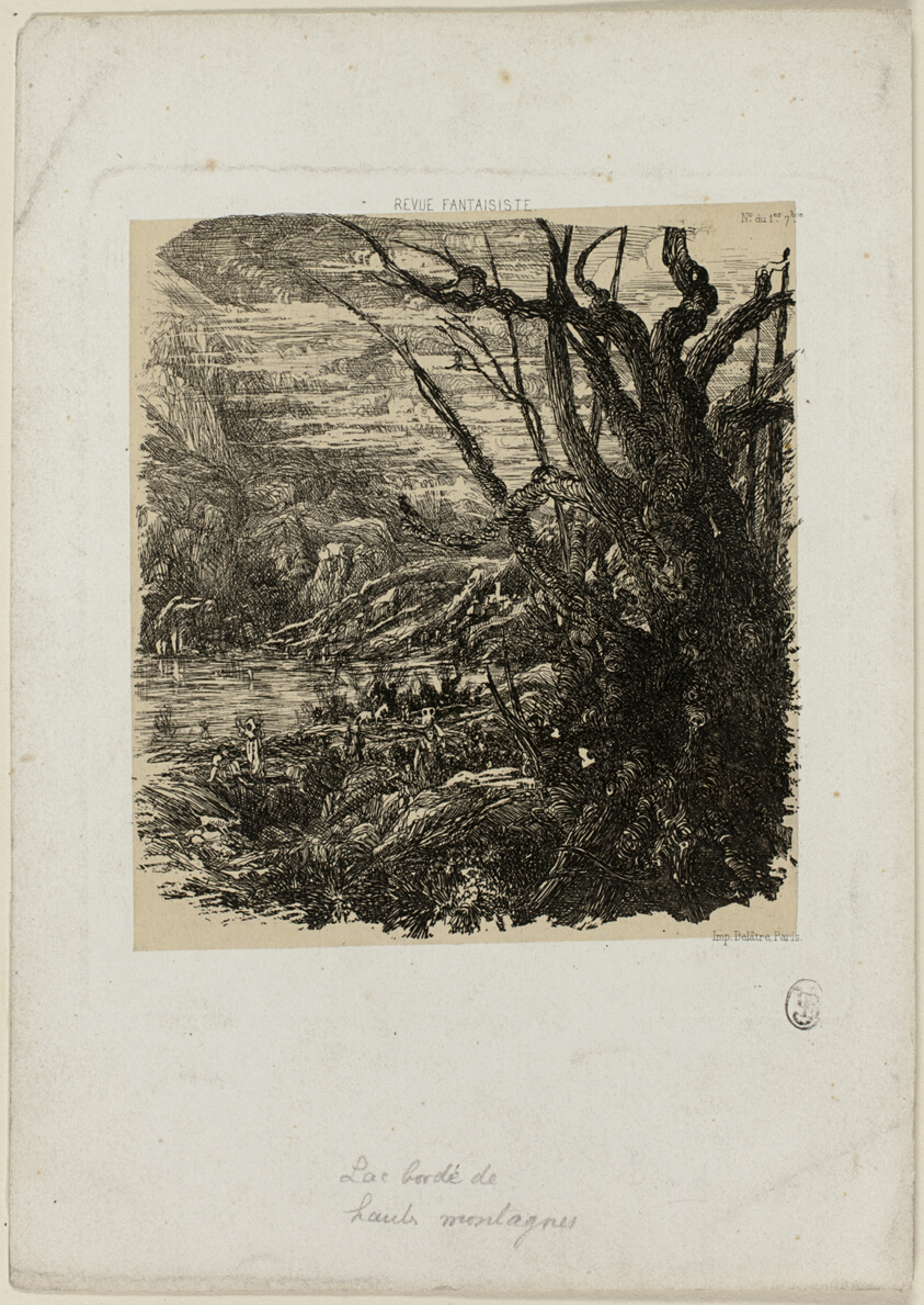 Lake in the Mountains, from Revue Fantaisiste