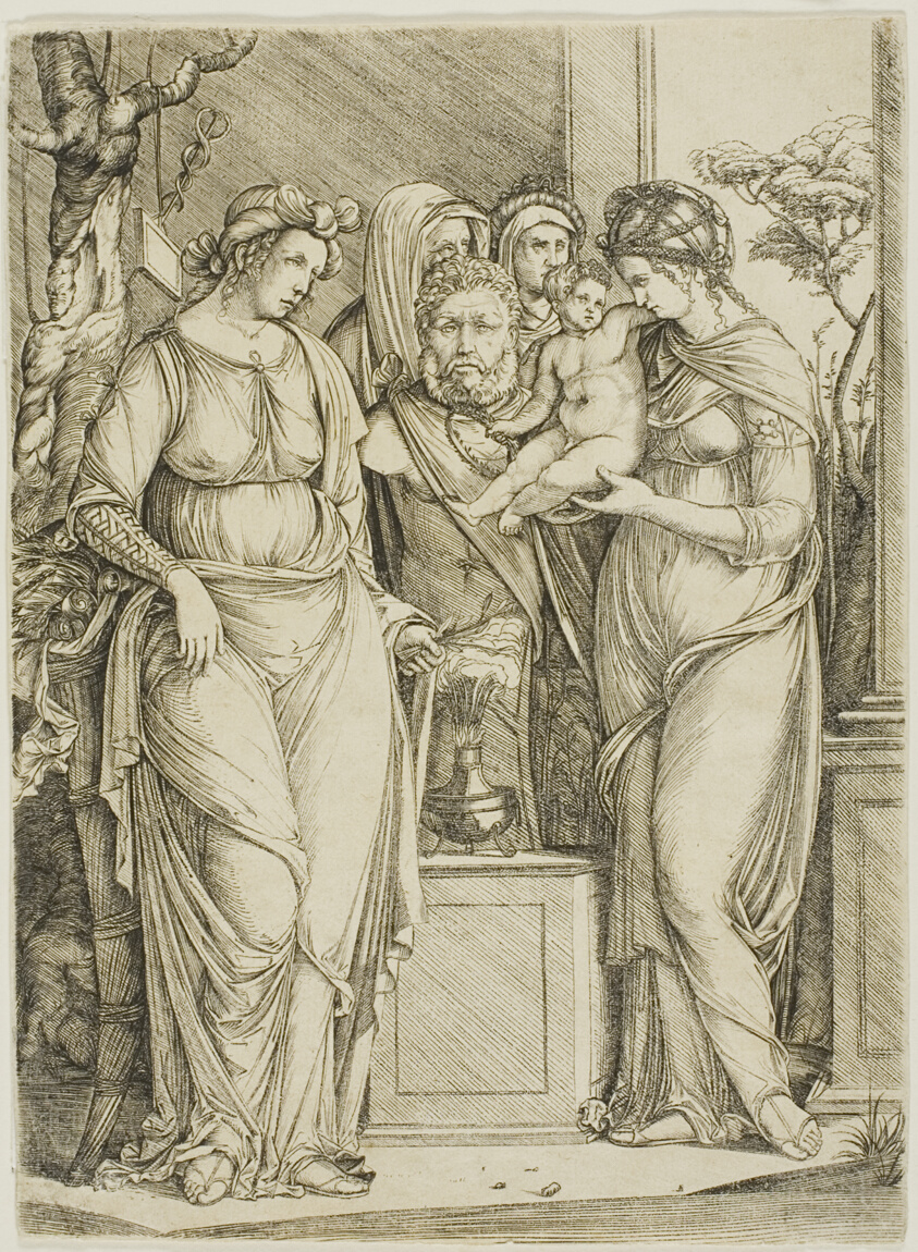 Sacrifice to Priapus, the larger plate