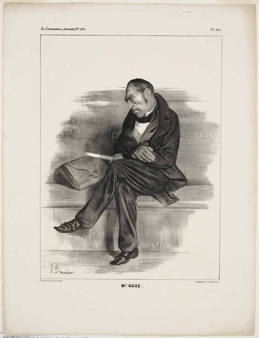 Mr. Guiz.., plate 340 from Célébrités de la Caricature