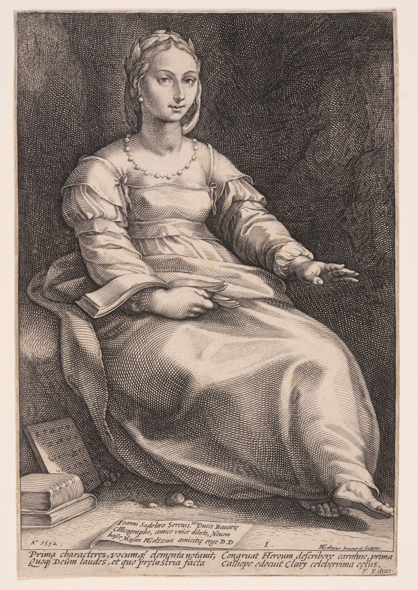 Calliope, The Muse of Epic Poetry and Eloquence, from The Nine Muses