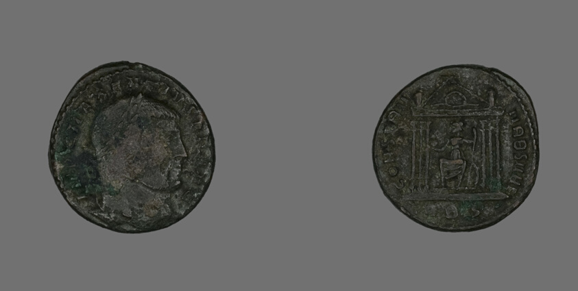 Follis (Coin) Portraying Emperor Maxentius