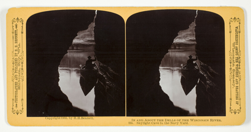 Skylight Cave in the Navy Yard, No. 255 from the series "In and About the Dells of the Wisconsin River"