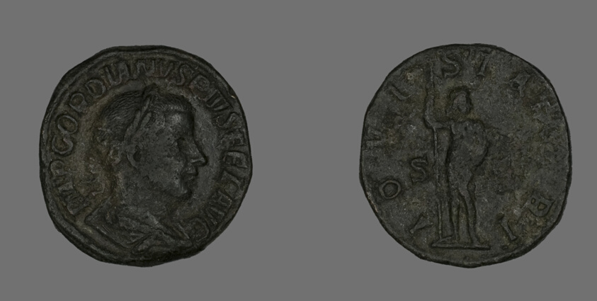 Sestertius (Coin) Portraying Emperor Gordian III