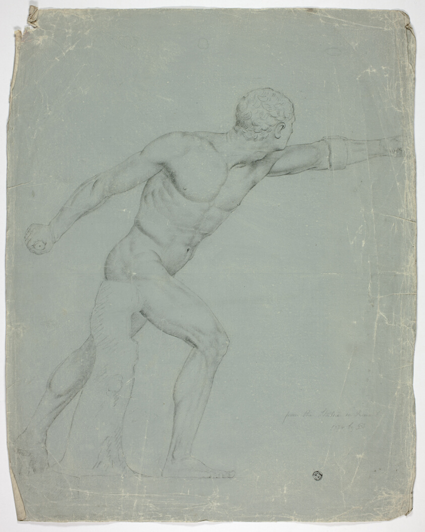 Study after the statue of the Borghese Gladiator