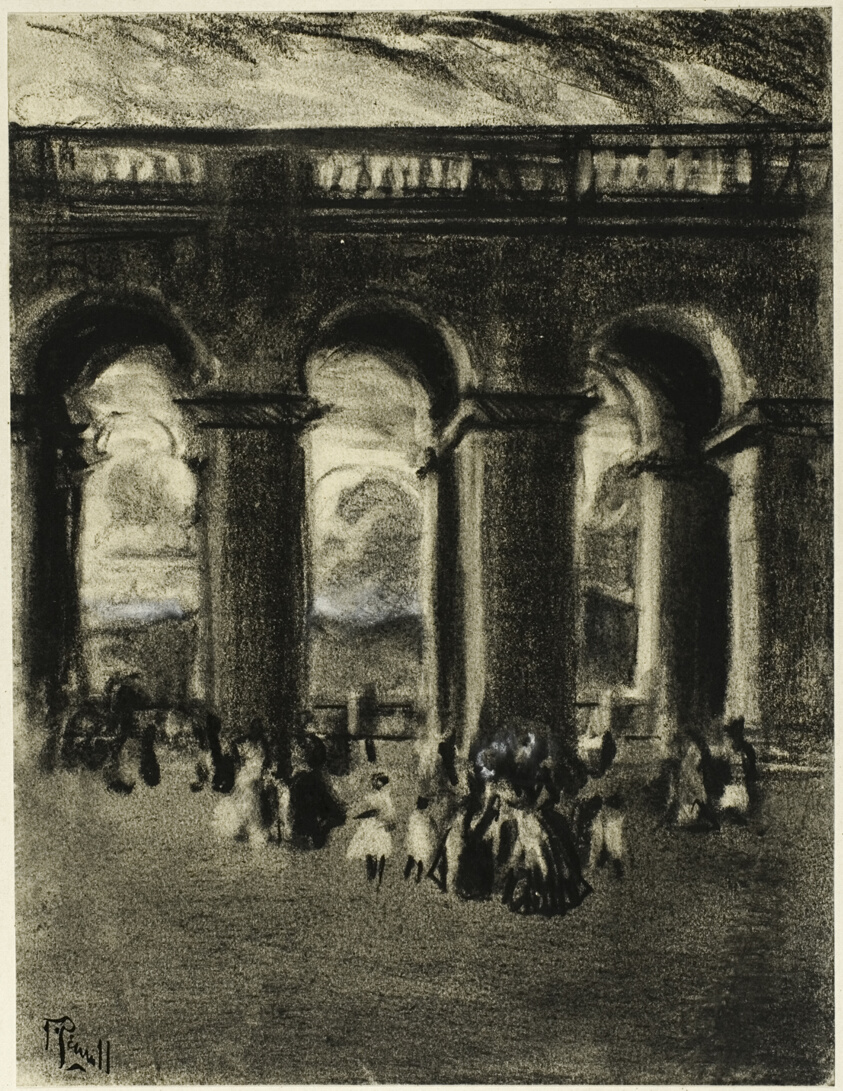 The Courtyard of the Palace, Madrid, from Castilian Days