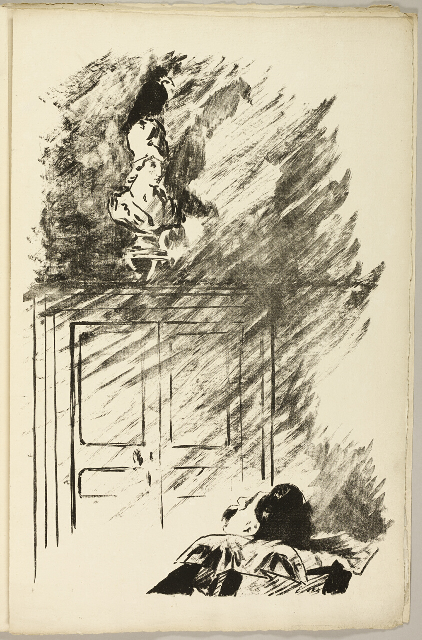The Raven on the Bust of Pallas ("Perched upon a bust of Pallas..."), from The Raven (Le Corbeau)