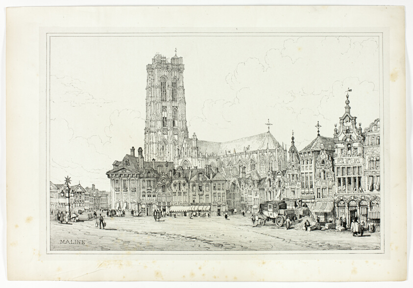 Maline, from Facsimiles of Sketches made in Flanders and Germany