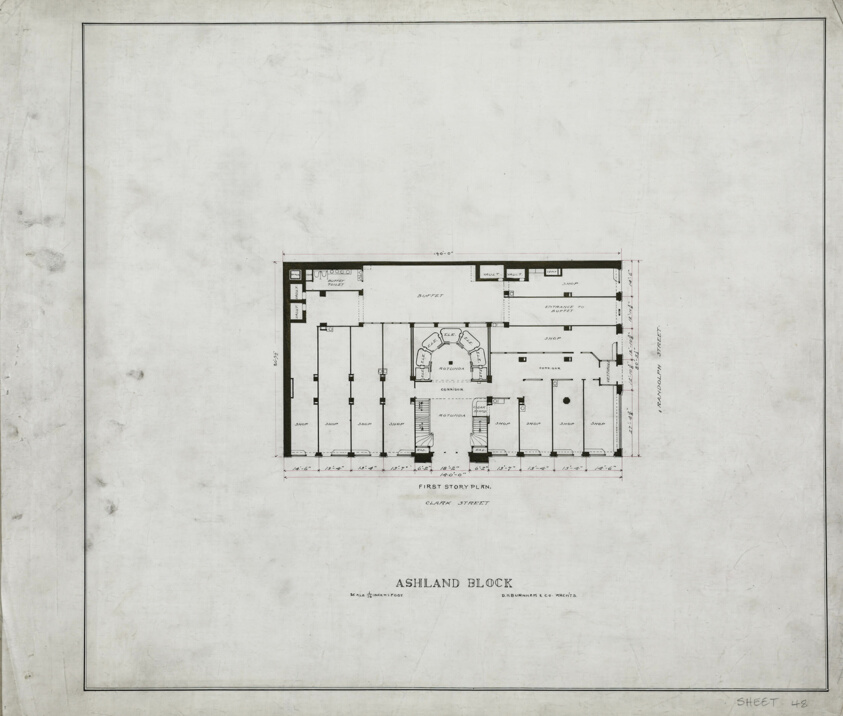 Ashland Block, Chicago, Illinois, Floor Plans