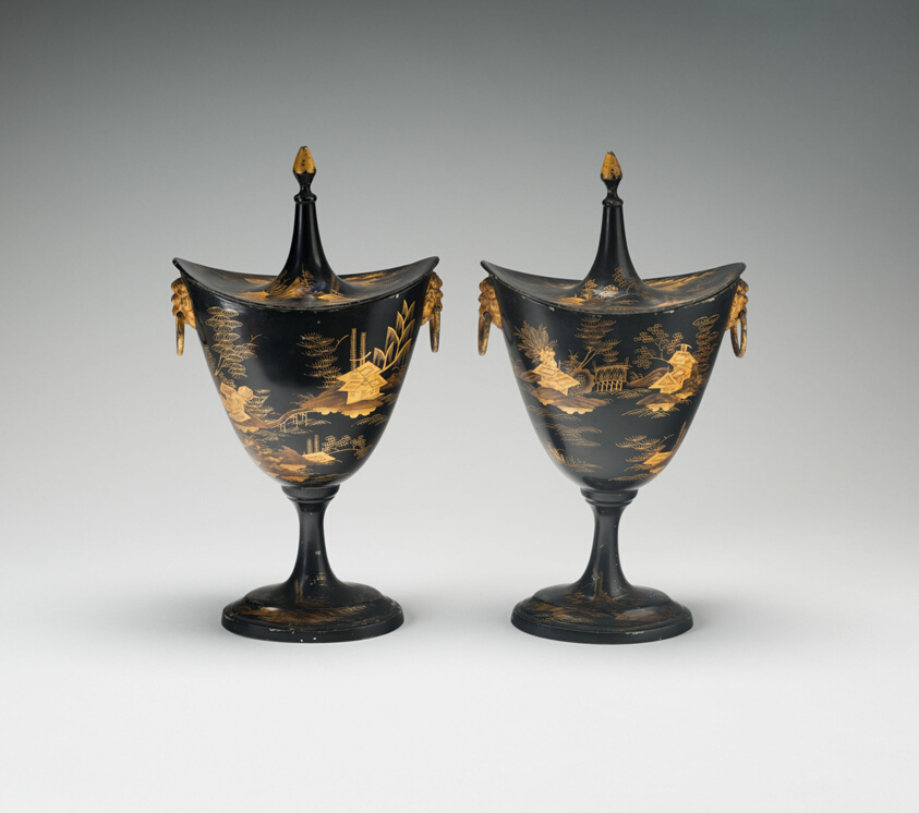 Pair of Chestnut Urns