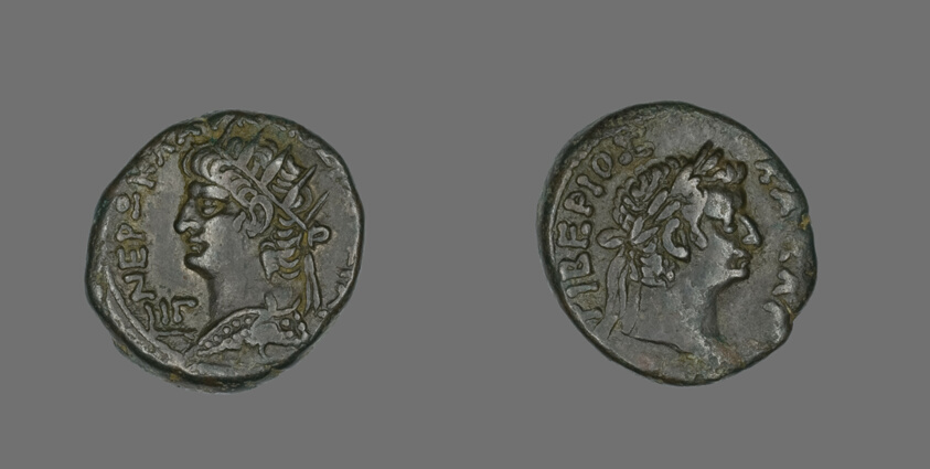 Tetradrachm (Coin) Portraying Emperor Nero