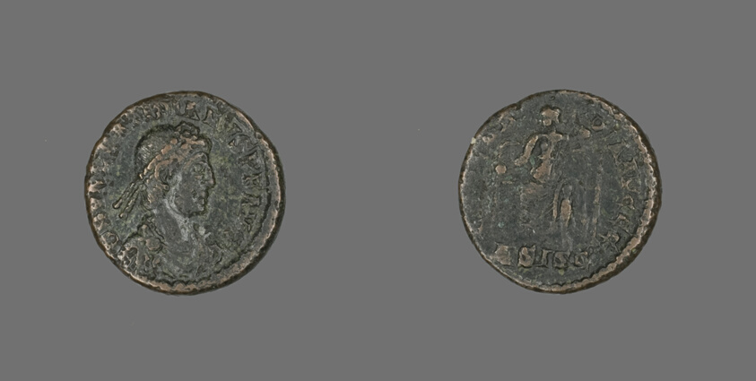 Coin Portraying Emperor Valentinian II