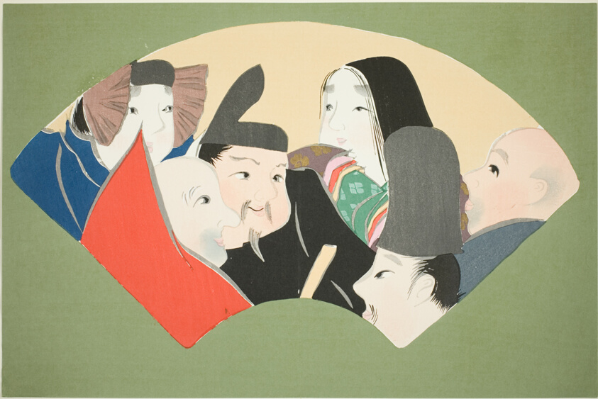 The Six Immortal Poets, from the series "Worlds of Things (Momoyogusa)"