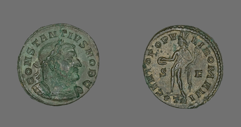 Coin Portraying Emperor Constantius I