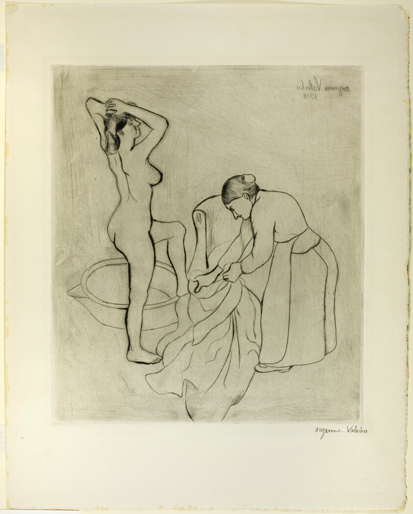 Woman with Large Breasts and Old Woman