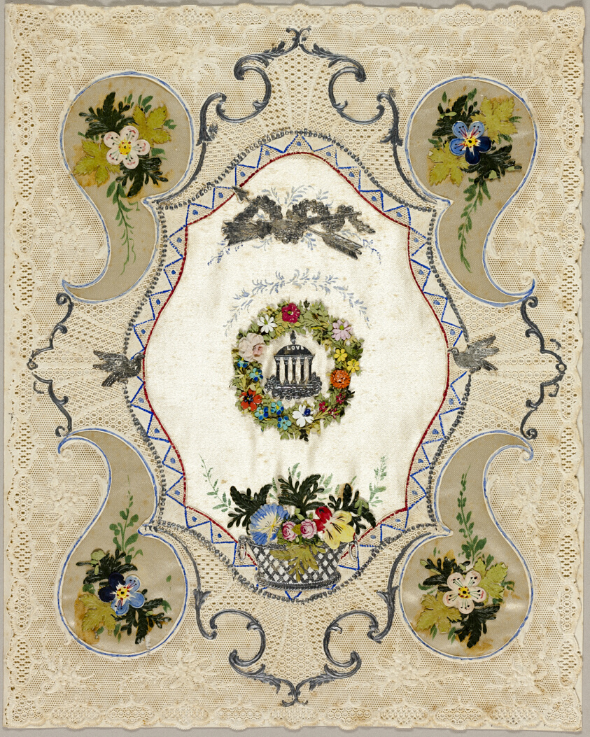 Untitled Valentine (Temple of Love in a Ring of Flowers)