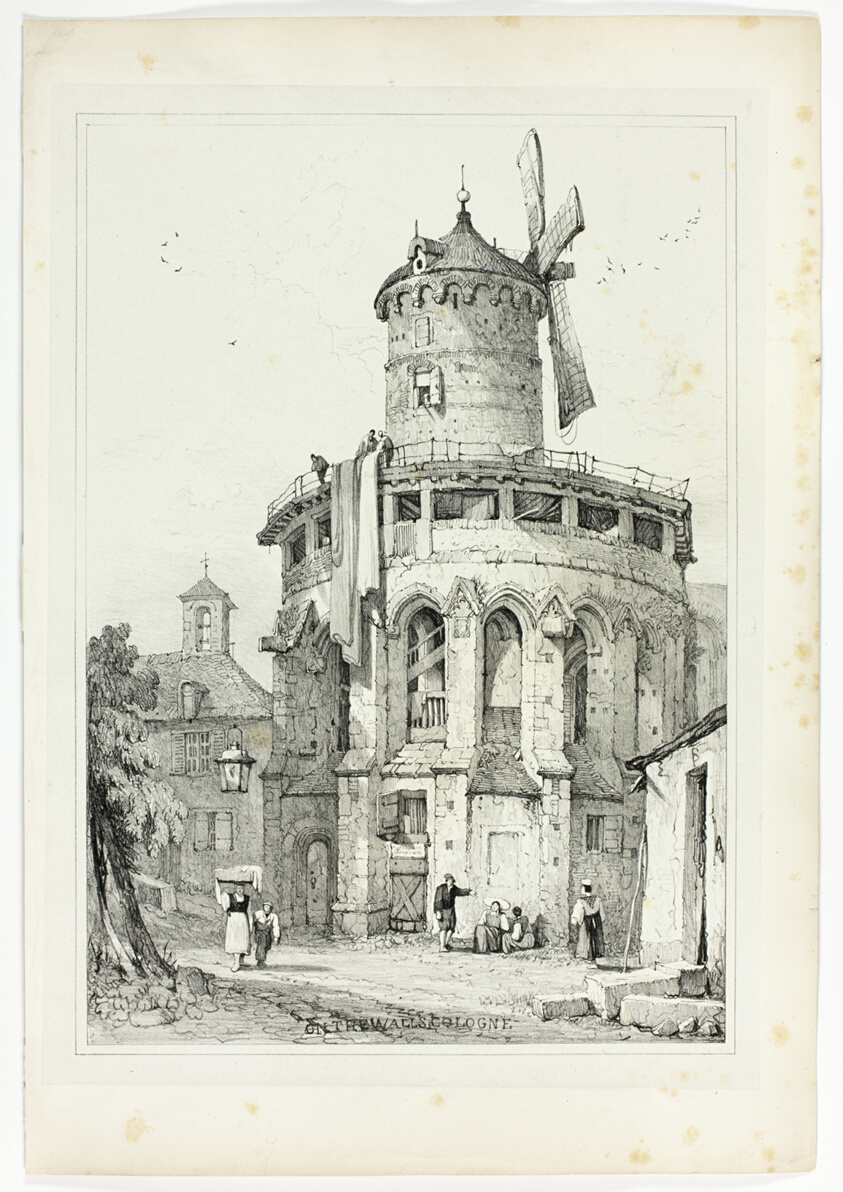 On the Walls, Cologne, from Facsimiles of Sketches made in Flanders and Germany