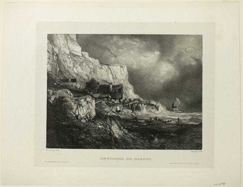 Near Dieppe, plate one from Six Marines