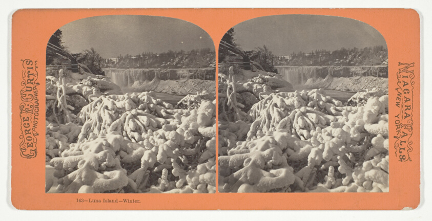 Luna Island - Winter, No. 143 from the series "Niagara Falls, New York"